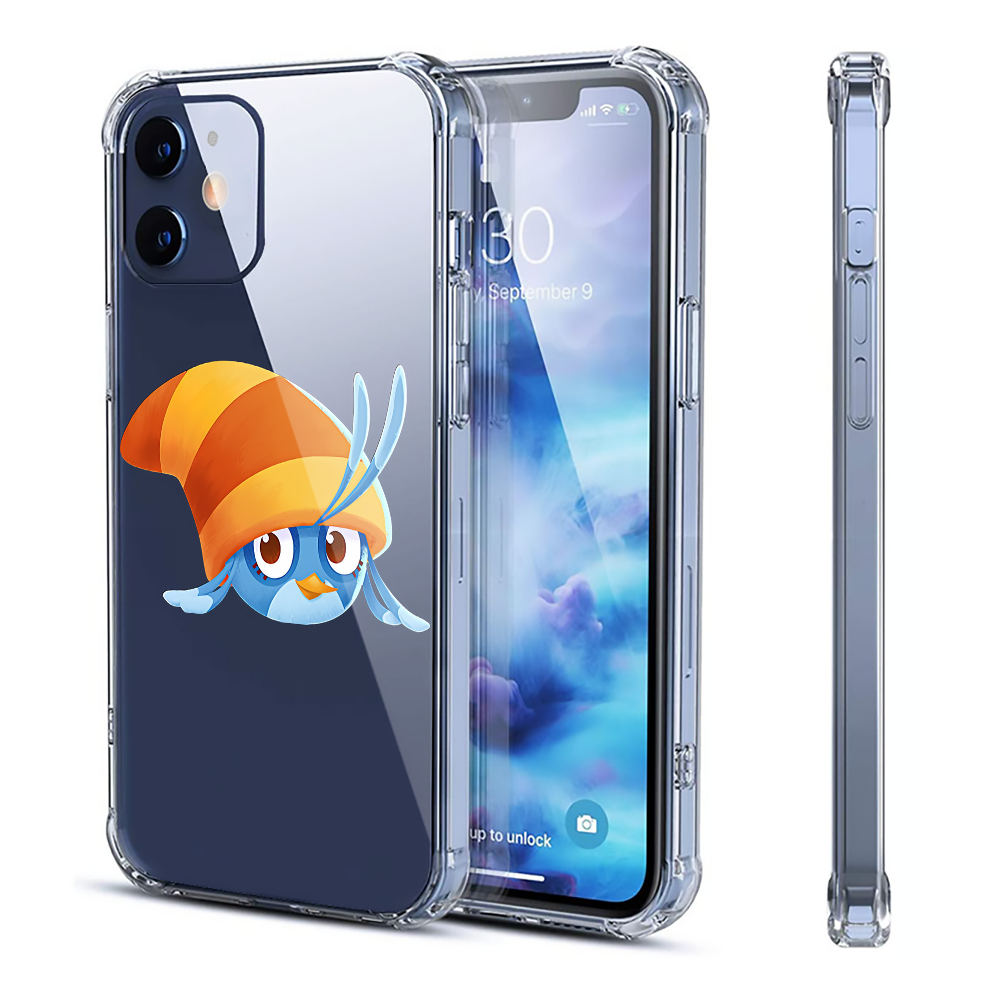 （画像用） Angry Birds アングリーバード 【iPhone 12シリーズ対応】透明スマホケース（クリアソフトケース）